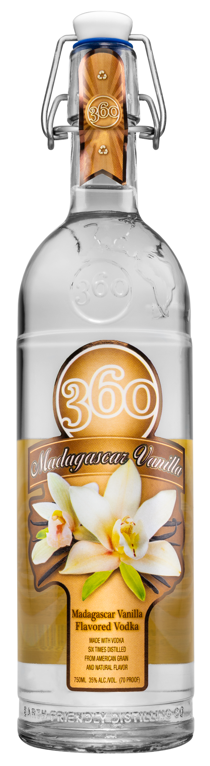 360 Madagascar Vanilla Flavored Vodka | 360 Eco-Friendly Vodka | Gin