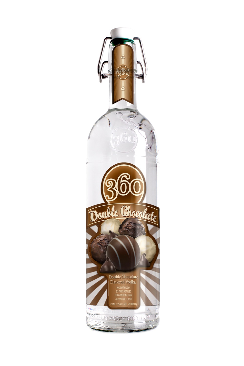 360 Double Chocolate Flavored Vodka 360 Eco Friendly Vodka